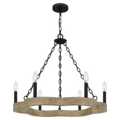 Croix 27 Inch 6 Light Chandelier By Quoizel