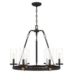 Lisbon 26 Inch 6 Light Chandelier By Quoizel