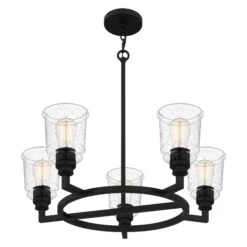 Mcintire 25 Inch 5 Light Chandelier By Quoizel 13 Mcintire 25 Inch 5 Light Chandelier By Quoizel -Light Bulbs Sales Store Quoizel MCI5025MBK 4