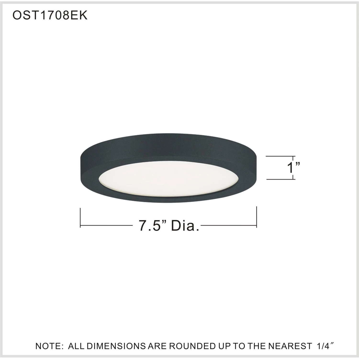 Outskirts 7 Inch LED Flush Mount By Quoizel 5 Outskirts 7 Inch LED Flush Mount By Quoizel - Image 4