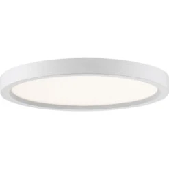 Outskirts 11 Inch 1 Light LED Flush Mount By Quoizel 37 Outskirts 11 Inch 1 Light LED Flush Mount By Quoizel -Light Bulbs Sales Store Quoizel OST1711W 1