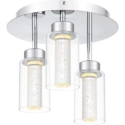 Jade 14 Inch 3 Light LED Flush Mount By Quoizel -Light Bulbs Sales Store Quoizel PCJAD1614C 3