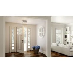 Jade 14 Inch 3 Light LED Flush Mount By Quoizel -Light Bulbs Sales Store Quoizel PCJAD1614C LS1