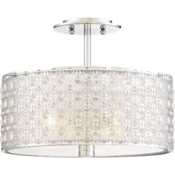 Platinum Collection Verity 15 Inch 3 Light Semi Flush Mount By Quoizel 14 Platinum Collection Verity 15 Inch 3 Light Semi Flush Mount By Quoizel -Light Bulbs Sales Store Quoizel PCVY1714C 1