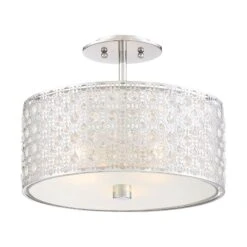 Platinum Collection Verity 15 Inch 3 Light Semi Flush Mount By Quoizel 11 Platinum Collection Verity 15 Inch 3 Light Semi Flush Mount By Quoizel -Light Bulbs Sales Store Quoizel PCVY1714C 3