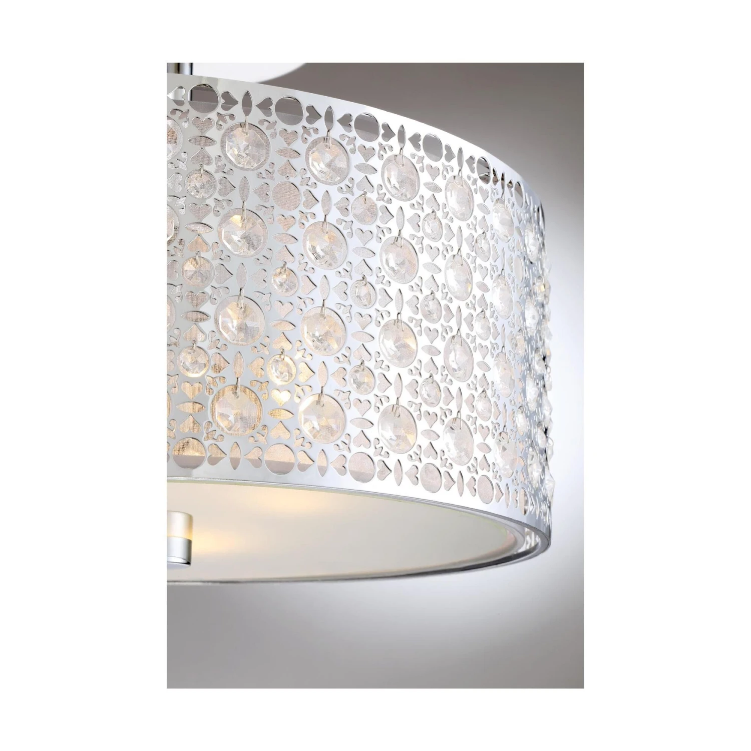 Platinum Collection Verity 15 Inch 3 Light Semi Flush Mount By Quoizel 9 Platinum Collection Verity 15 Inch 3 Light Semi Flush Mount By Quoizel - Image 7