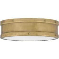 Ahoy 12 Inch 1 Light LED Flush Mount By Quoizel -Light Bulbs Sales Store Quoizel QF5224WS 2