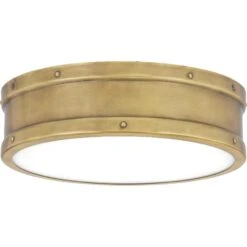 Ahoy 12 Inch 1 Light LED Flush Mount By Quoizel -Light Bulbs Sales Store Quoizel QF5224WS 3