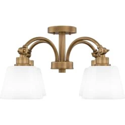 Iota 22 Inch 4 Light Semi Flush Mount By Quoizel -Light Bulbs Sales Store Quoizel QSF6157WS 3