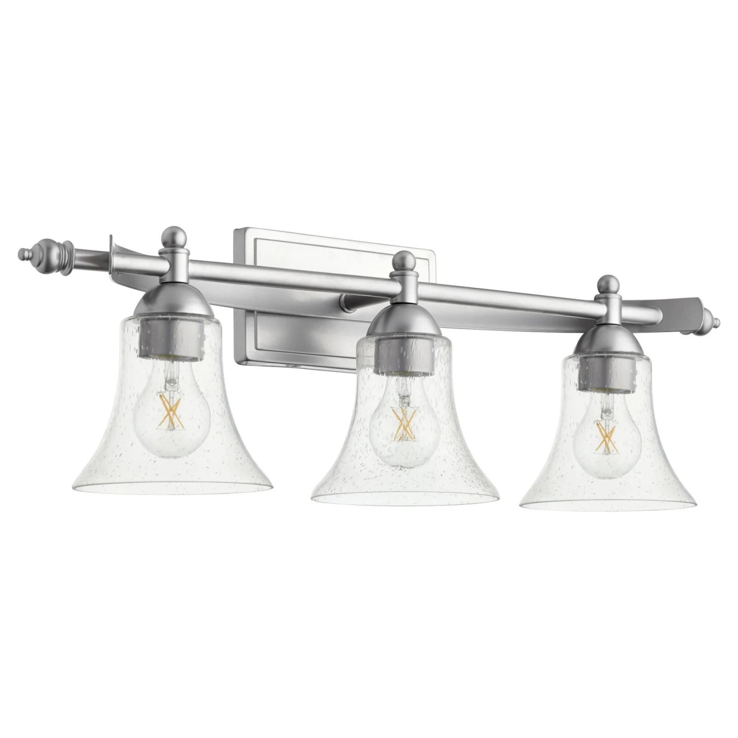 Aspen 27 Inch 3 Light Bath Vanity Light By Quorum International 3 Aspen 27 Inch 3 Light Bath Vanity Light By Quorum International