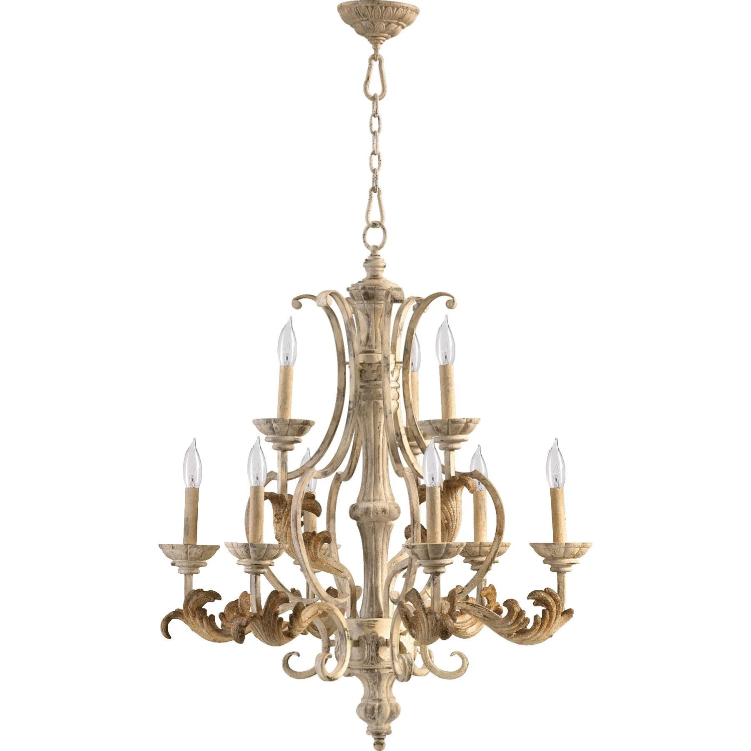 Florence 28 Inch 9 Light Chandelier By Quorum International 3 Florence 28 Inch 9 Light Chandelier By Quorum International