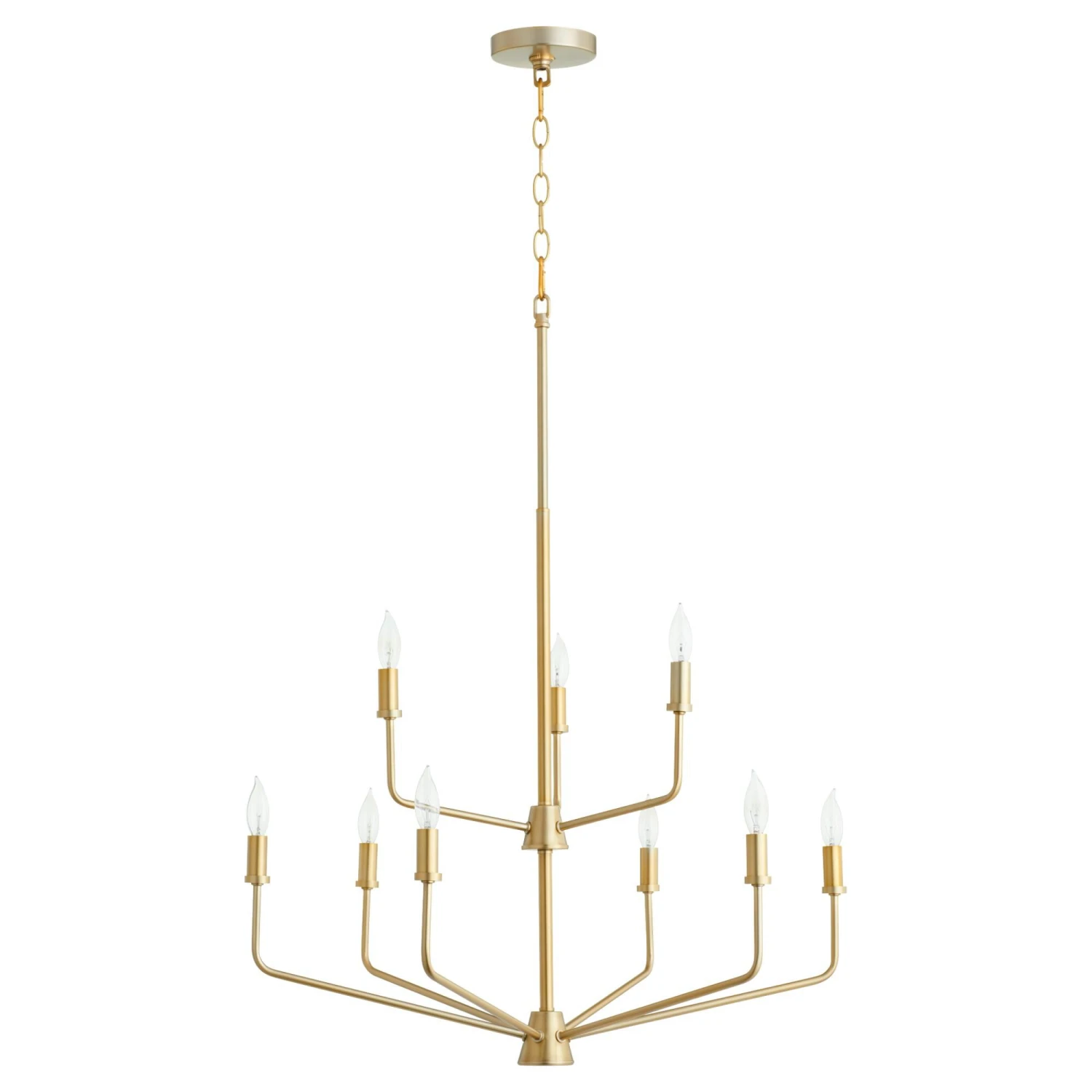 Harmony 30 Inch 9 Light Chandelier By Quorum International 4 Harmony 30 Inch 9 Light Chandelier By Quorum International - Image 2