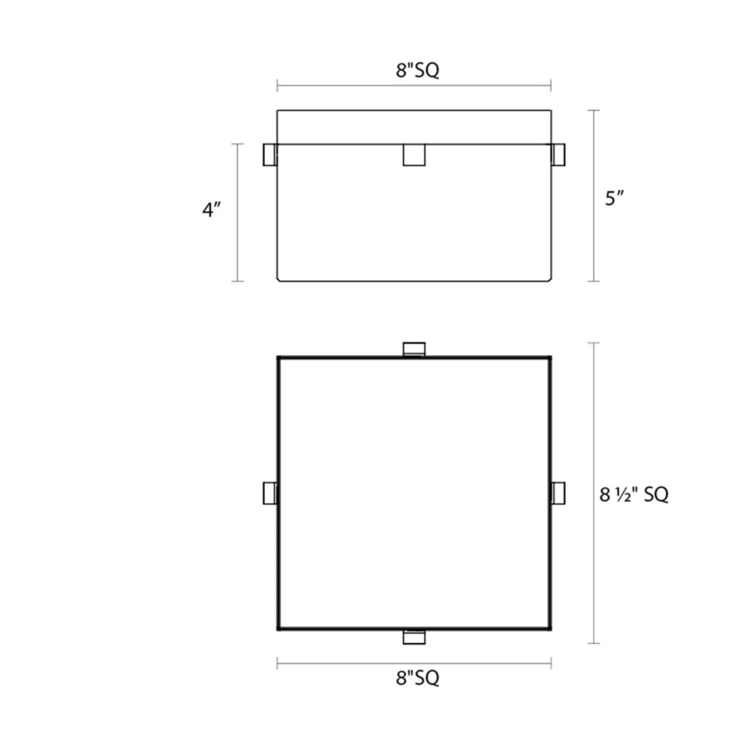Robert Sonneman Parallel 9 Inch 2 Light Flush Mount By SONNEMAN 4 Robert Sonneman Parallel 9 Inch 2 Light Flush Mount By SONNEMAN - Image 2