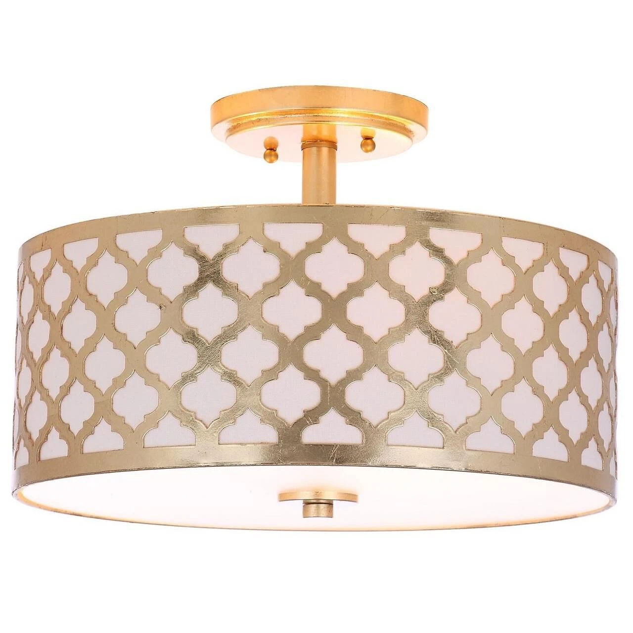 Kora Quatrefoil 15 Inch 3 Light Semi Flush Mount By Safavieh 6 Kora Quatrefoil 15 Inch 3 Light Semi Flush Mount By Safavieh - Image 4