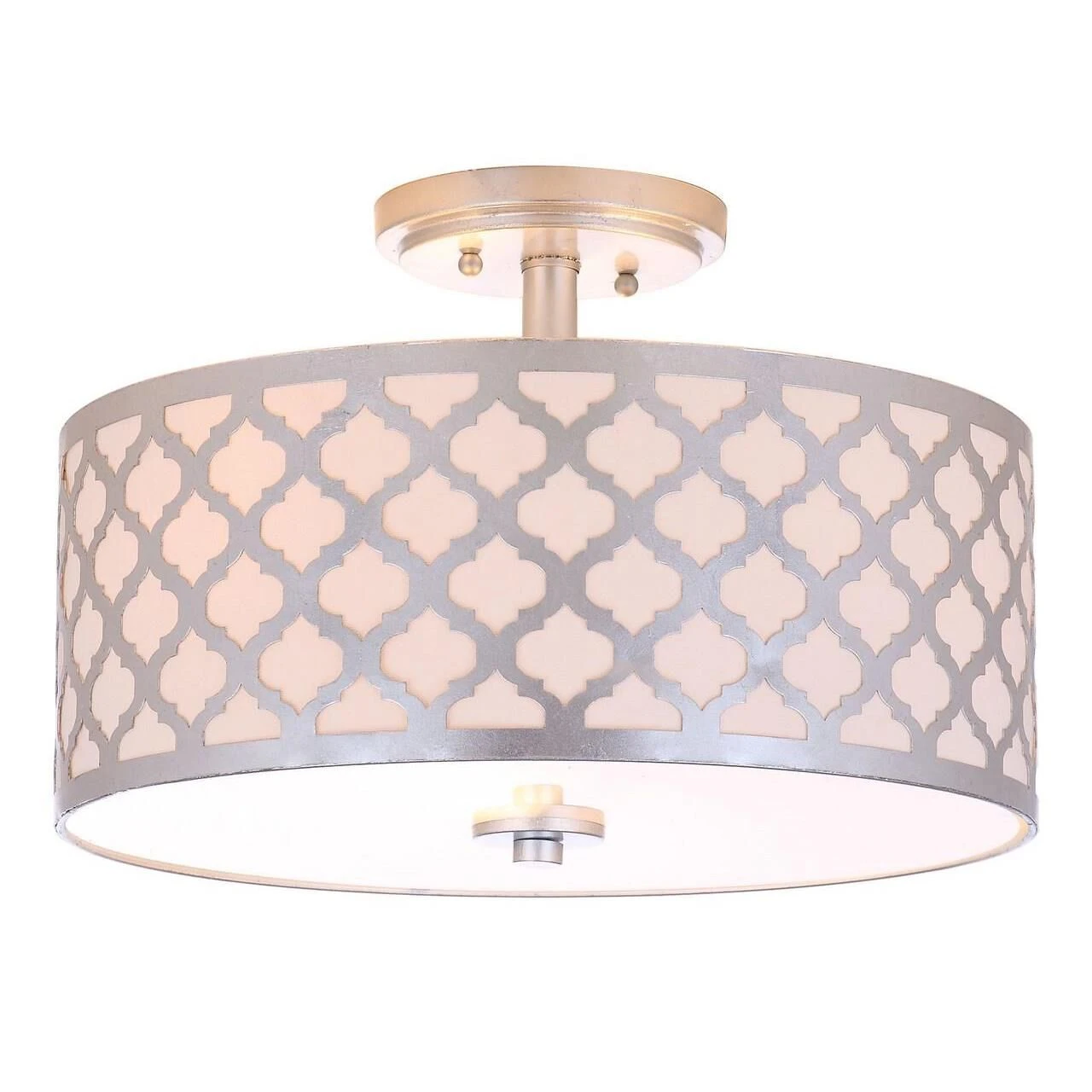 Kora Quatrefoil 15 Inch 3 Light Semi Flush Mount By Safavieh 5 Kora Quatrefoil 15 Inch 3 Light Semi Flush Mount By Safavieh - Image 3