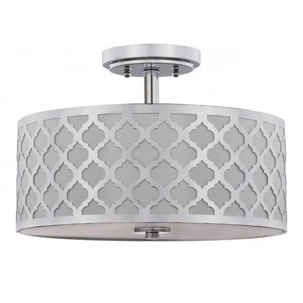 Kora Quatrefoil 15 Inch 3 Light Semi Flush Mount By Safavieh 7 Kora Quatrefoil 15 Inch 3 Light Semi Flush Mount By Safavieh - Image 5