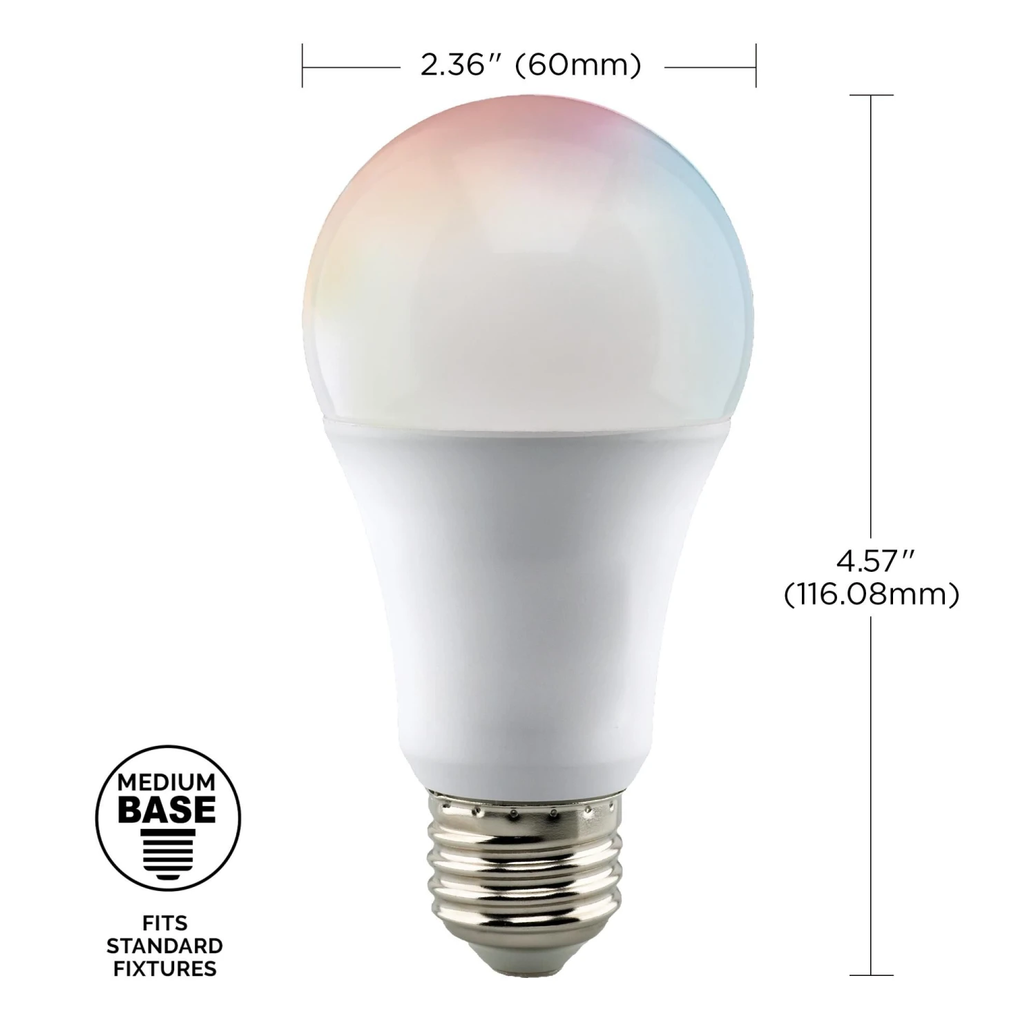 Dimmable 10 Watt 2700-5000K A19 LED Light Bulb By Satco 4 Dimmable 10 Watt 2700-5000K A19 LED Light Bulb By Satco - Image 2