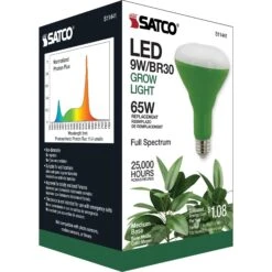 9 Watt 3500K BR30 LED Light Bulb By Satco -Light Bulbs Sales Store Satco S11441 307