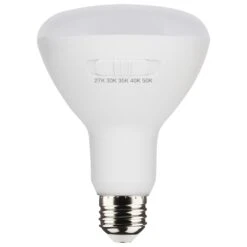 Dimmable 8.5 Watt 2700/3000/3500/4000/5000K BR30 LED Light Bulb By Satco
