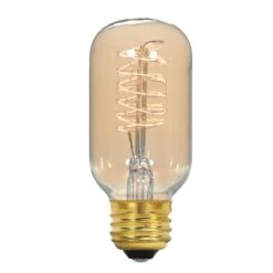 40 Watt T14 Vintage Light Bulb By Satco -Light Bulbs Sales Store Satco S2416 Lit