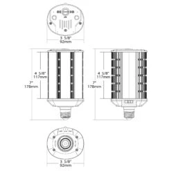 Dimmable 10 Watt 5000K LED Light Bulb By Satco 19 Dimmable 10 Watt 5000K LED Light Bulb By Satco -Light Bulbs Sales Store Satco S28980 401