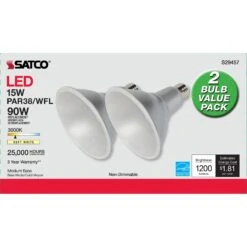 15.00 Watt 3000K PAR38 LED Light Bulb By Satco 11 15.00 Watt 3000K PAR38 LED Light Bulb By Satco -Light Bulbs Sales Store Satco S29457 300