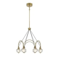 Burnham 26 Inch 6 Light LED Chandelier By Savoy House
