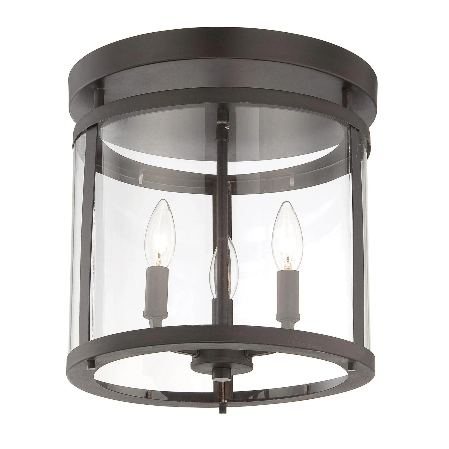 Penrose 12 Inch 3 Light Semi Flush Mount By Savoy House 4 Penrose 12 Inch 3 Light Semi Flush Mount By Savoy House - Image 2