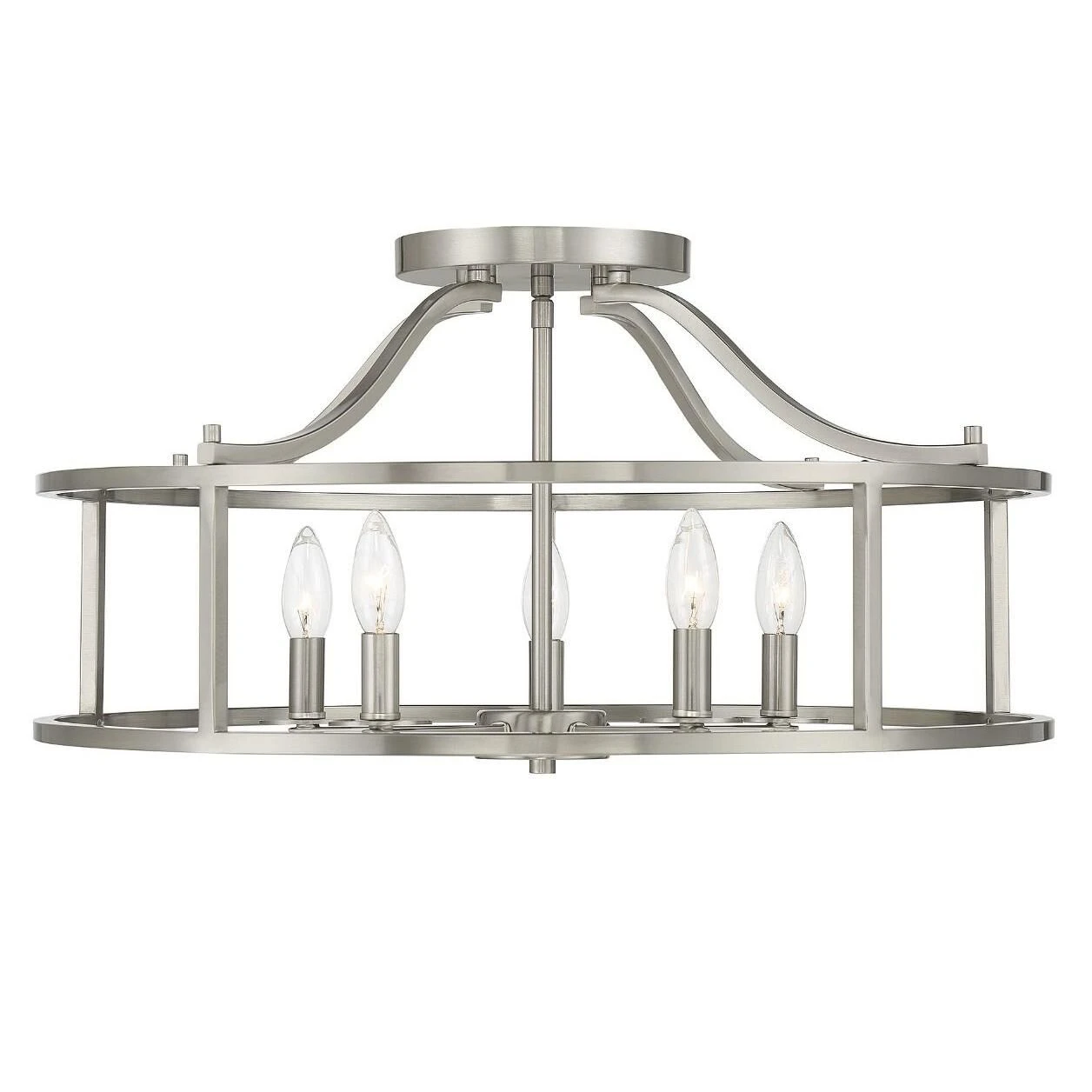 Stockton 24 Inch 5 Light Semi Flush Mount By Savoy House 8 Stockton 24 Inch 5 Light Semi Flush Mount By Savoy House - Image 6
