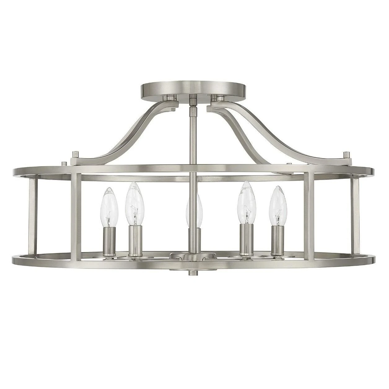 Stockton 24 Inch 5 Light Semi Flush Mount By Savoy House 9 Stockton 24 Inch 5 Light Semi Flush Mount By Savoy House - Image 7
