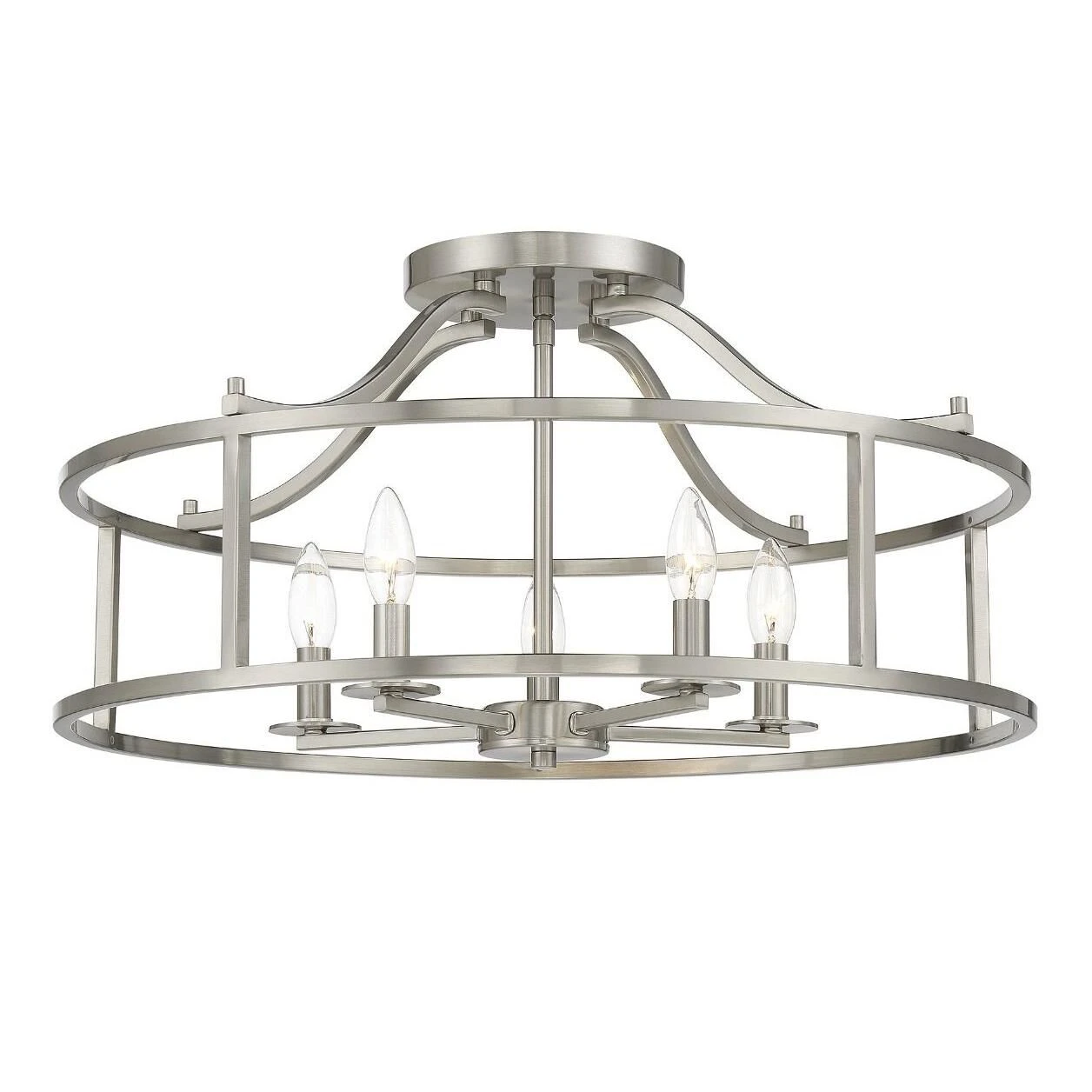 Stockton 24 Inch 5 Light Semi Flush Mount By Savoy House 10 Stockton 24 Inch 5 Light Semi Flush Mount By Savoy House - Image 8