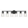 Gordon 34 Inch 6 Light Bath Vanity Light By Savoy House -Light Bulbs Sales Store Savoy House 8 2603 6 BK