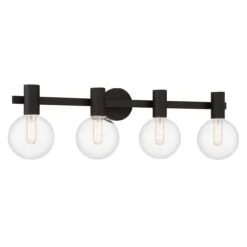 Wright 34 Inch 4 Light Bath Vanity Light By Savoy House 28 Wright 34 Inch 4 Light Bath Vanity Light By Savoy House -Light Bulbs Sales Store Savoy House 8 3076 4 BK C