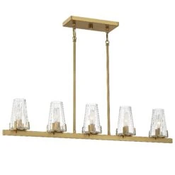 Lighting One Dimond 36 Inch 5 Light Linear Suspension Light By Savoy House