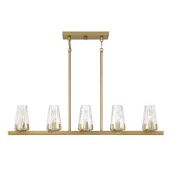 Lighting One Dimond 36 Inch 5 Light Linear Suspension Light By Savoy House -Light Bulbs Sales Store Savoy House L1 2321 5 322 C