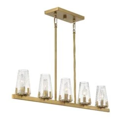 Lighting One Dimond 36 Inch 5 Light Linear Suspension Light By Savoy House -Light Bulbs Sales Store Savoy House L1 2321 5 322 D