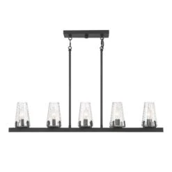 Lighting One Dimond 36 Inch 5 Light Linear Suspension Light By Savoy House -Light Bulbs Sales Store Savoy House L1 2321 5 89 C