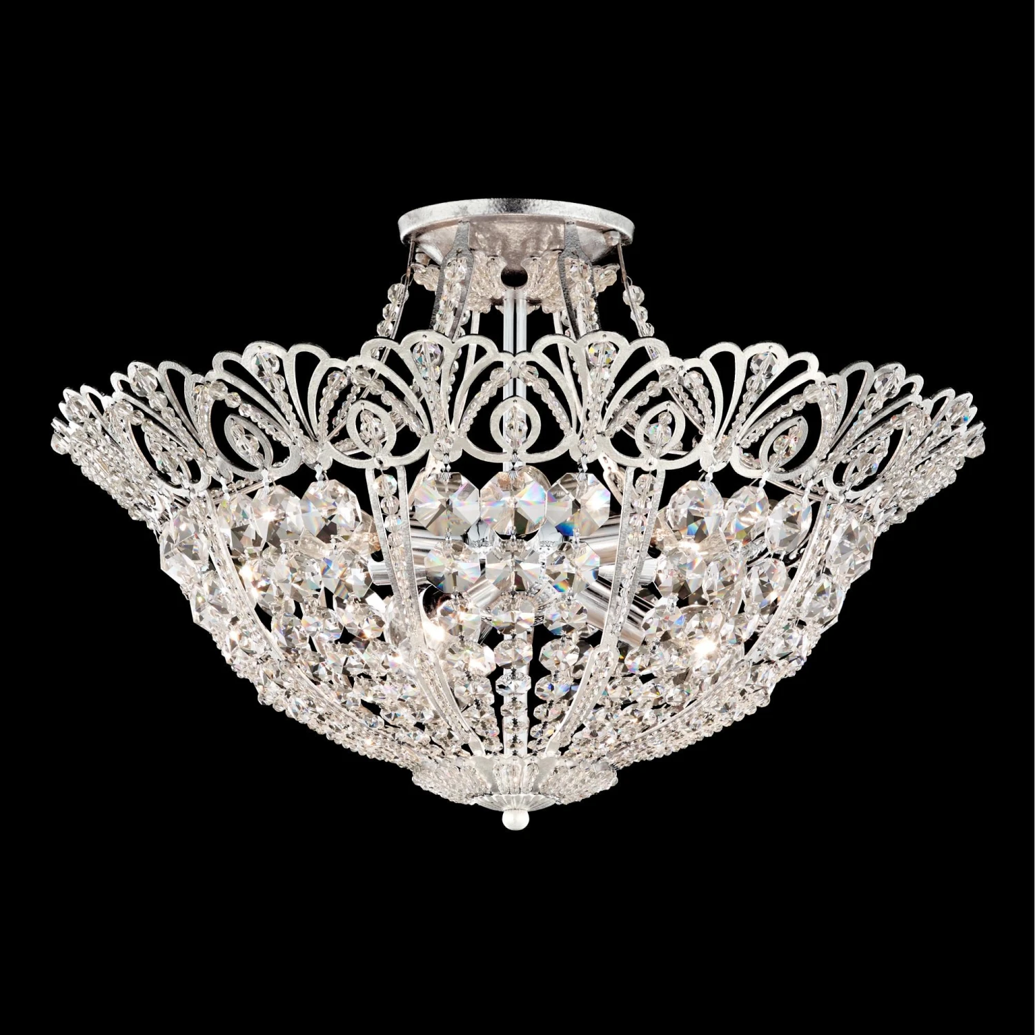 Tiara 20 Inch 6 Light Flush Mount By Schonbek 3 Tiara 20 Inch 6 Light Flush Mount By Schonbek