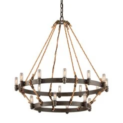 Pike Place 32 Inch 18 Light Chandelier By Troy Lighting