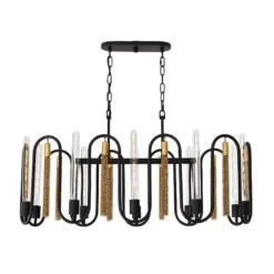 Darden 38 Inch 10 Light Linear Suspension Light By Varaluz