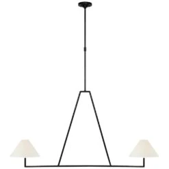 Chapman & Myers Ashton 58 Inch 2 Light LED Linear Suspension Light By Visual Comfort Signature Collection