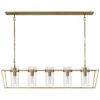 Ian K. Fowler Presidio 54 Inch 5 Light Linear Suspension Light By Visual Comfort Signature Collection 2 Ian K. Fowler Presidio 54 Inch 5 Light Linear Suspension Light By Visual Comfort Signature Collection -Light Bulbs Sales Store Visual Comfort Signature Collection S5177HABCG