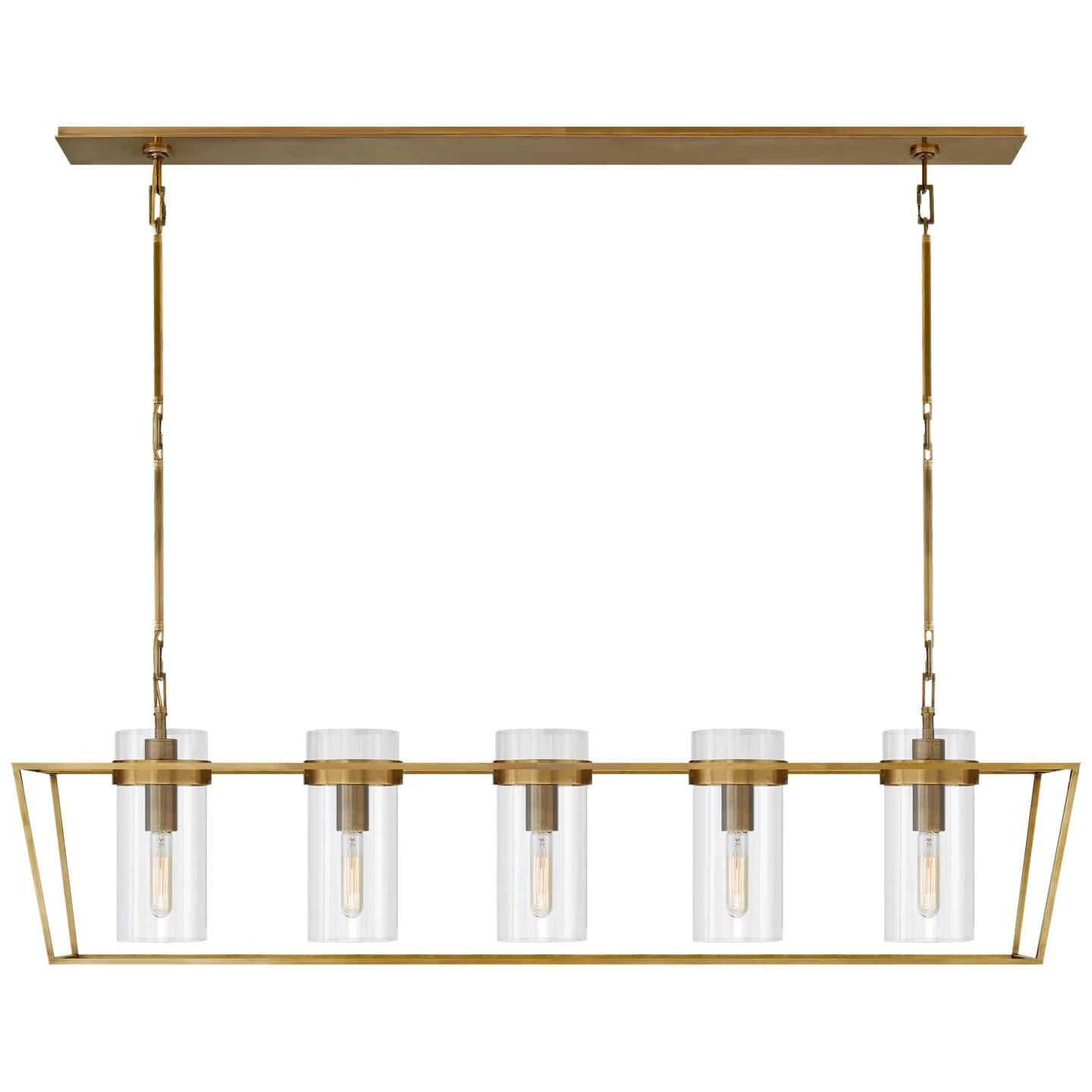 Ian K. Fowler Presidio 54 Inch 5 Light Linear Suspension Light By Visual Comfort Signature Collection 3 Ian K. Fowler Presidio 54 Inch 5 Light Linear Suspension Light By Visual Comfort Signature Collection