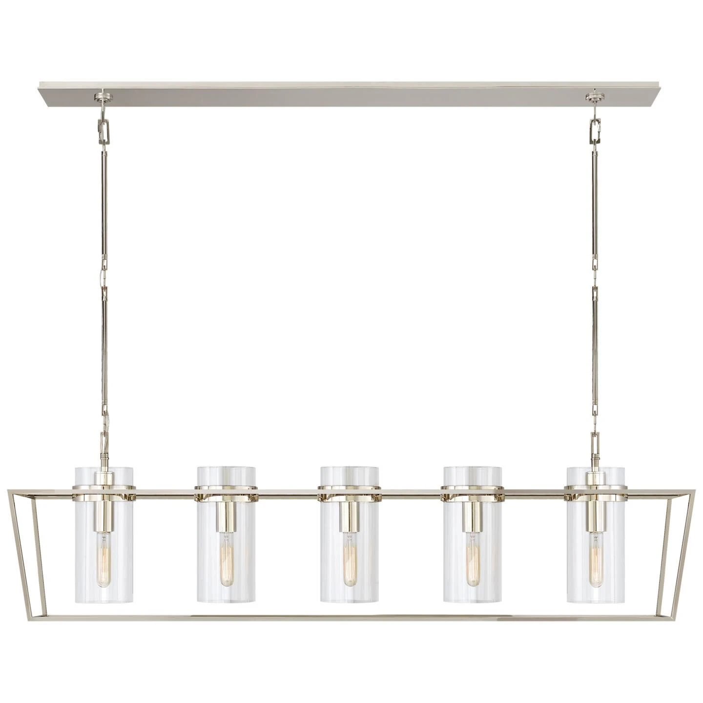Ian K. Fowler Presidio 54 Inch 5 Light Linear Suspension Light By Visual Comfort Signature Collection 4 Ian K. Fowler Presidio 54 Inch 5 Light Linear Suspension Light By Visual Comfort Signature Collection - Image 2