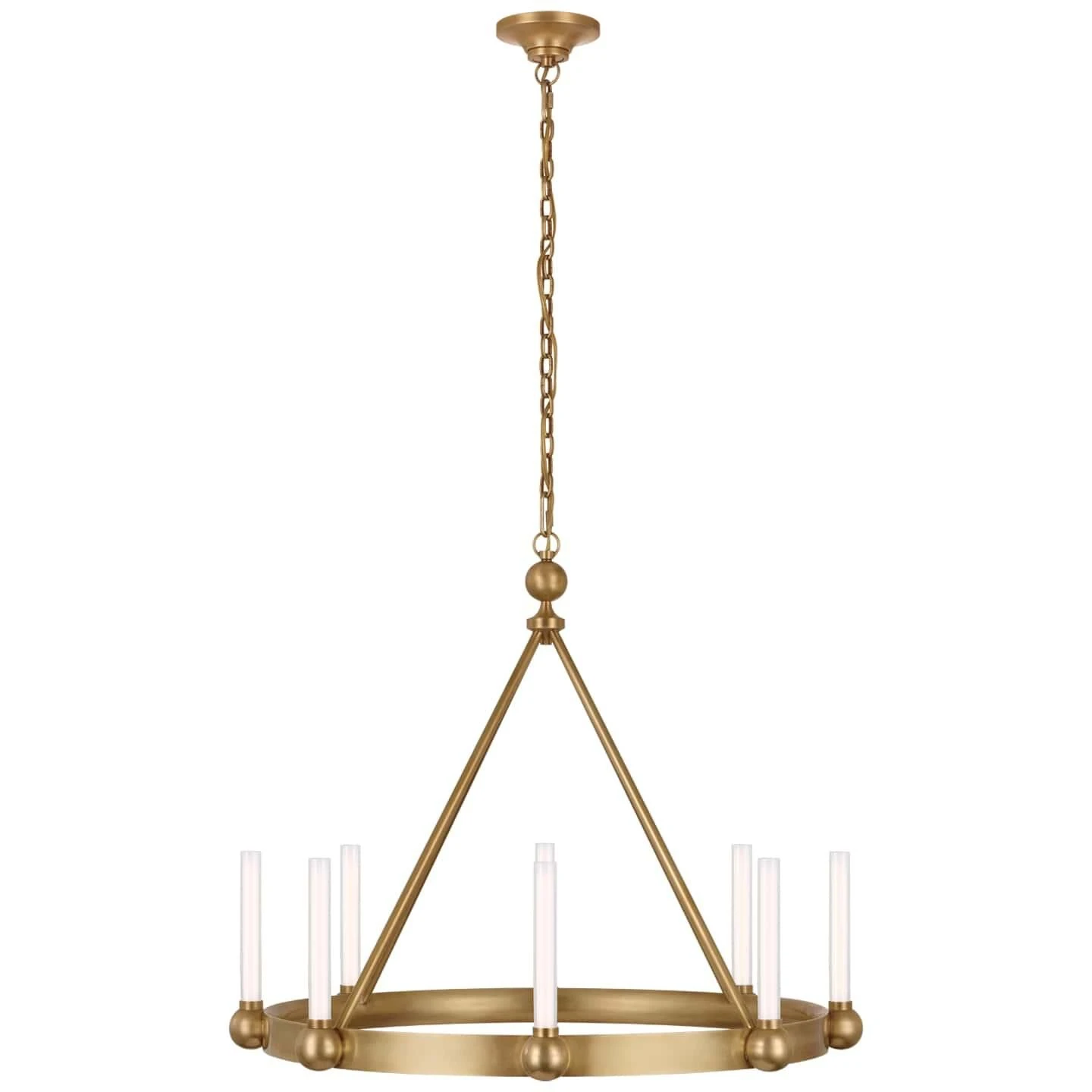Thomas O'Brien Jeffery 30 Inch 8 Light LED Chandelier By Visual Comfort Signature Collection 4 Thomas O'Brien Jeffery 30 Inch 8 Light LED Chandelier By Visual Comfort Signature Collection - Image 2