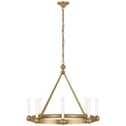 Thomas O'Brien Jeffery 30 Inch 8 Light LED Chandelier By Visual Comfort Signature Collection 9 Thomas O'Brien Jeffery 30 Inch 8 Light LED Chandelier By Visual Comfort Signature Collection -Light Bulbs Sales Store Visual Comfort Signature Collection TOB5775HABWG