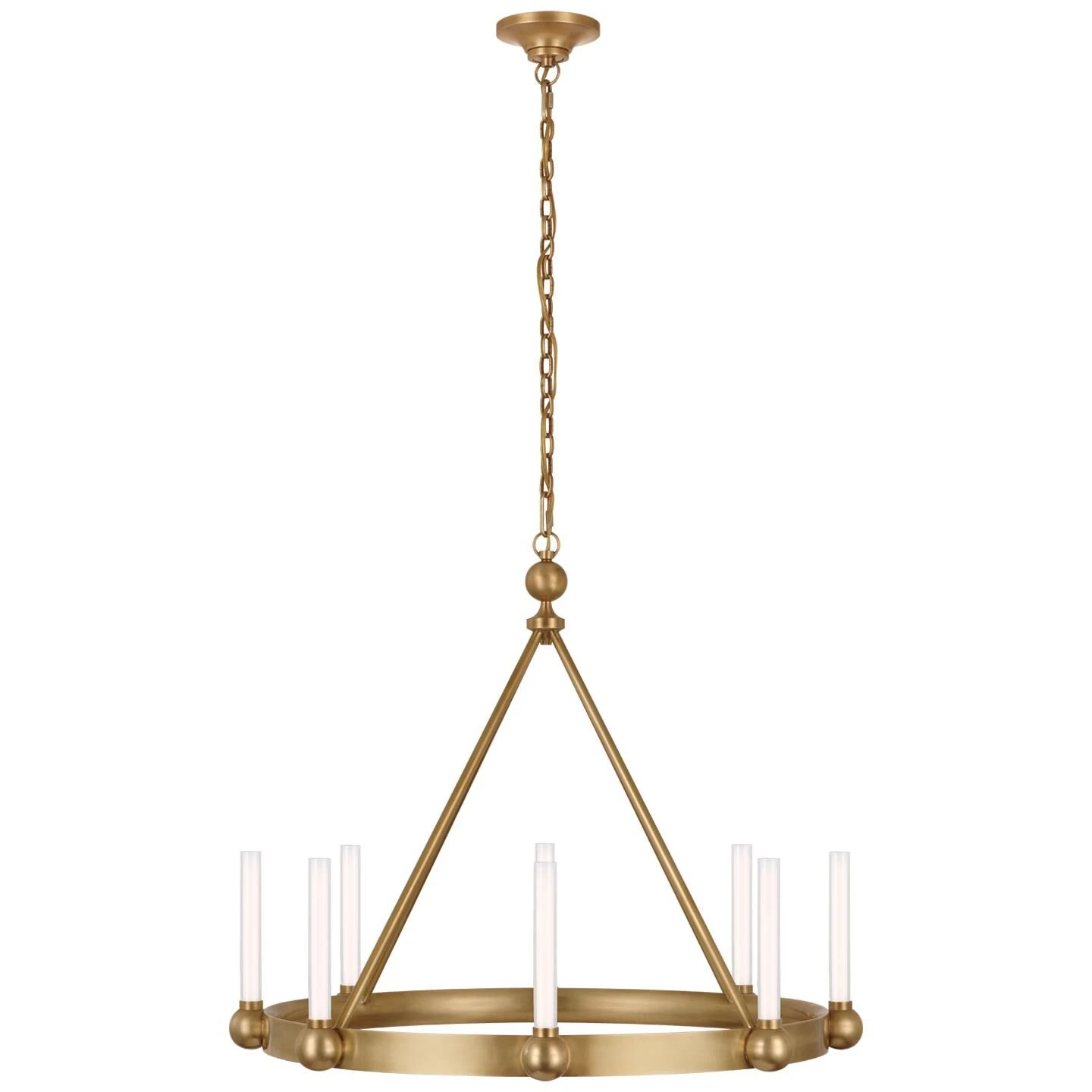 Thomas O'Brien Jeffery 30 Inch 8 Light LED Chandelier By Visual Comfort Signature Collection 5 Thomas O'Brien Jeffery 30 Inch 8 Light LED Chandelier By Visual Comfort Signature Collection - Image 3