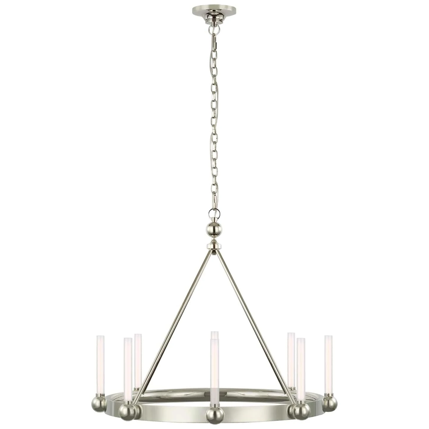 Thomas O'Brien Jeffery 30 Inch 8 Light LED Chandelier By Visual Comfort Signature Collection 6 Thomas O'Brien Jeffery 30 Inch 8 Light LED Chandelier By Visual Comfort Signature Collection - Image 4
