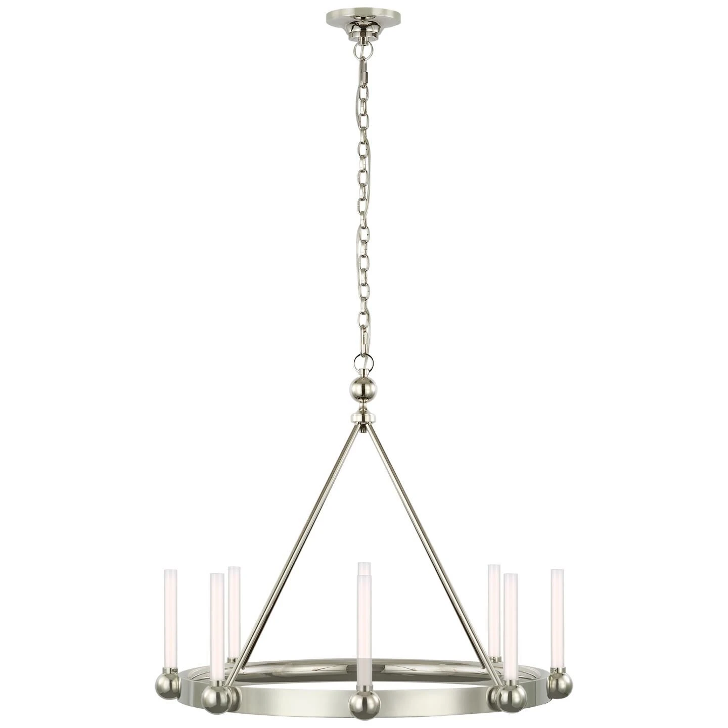 Thomas O'Brien Jeffery 30 Inch 8 Light LED Chandelier By Visual Comfort Signature Collection 7 Thomas O'Brien Jeffery 30 Inch 8 Light LED Chandelier By Visual Comfort Signature Collection - Image 5