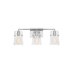 Drew & Jonathan Crofton 24 Inch 3 Light Bath Vanity Light By Visual Comfort Studio Collection -Light Bulbs Sales Store Visual Comfort Studio Collection FS DJV1033CH